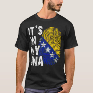 Het is in mijn DNA Bosnië-Herzegovina-genet T-shirt