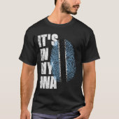HET IS IN MIJN DNA Botswana Vlag. T-shirt (Voorkant)