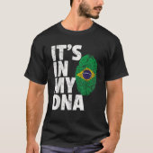 Het is in mijn DNA Brazilië Flag Pride Mannen Wom T-shirt (Voorkant)