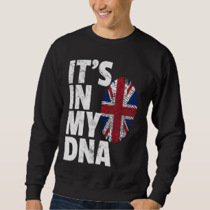 HET IS IN MIJN DNA, Brits Vlag, Engeland, Verenigd Trui