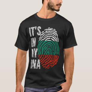 HET IS IN MIJN DNA Bulgarije Vlag Mannen Kinderen T-shirt