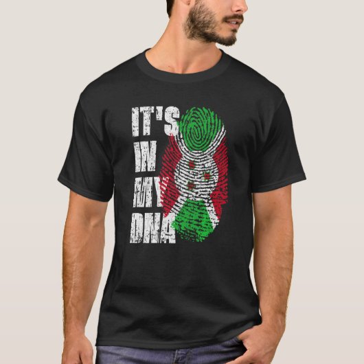 Het is in mijn dna Burundi-vlag Burundian T-shirt (Voorkant)