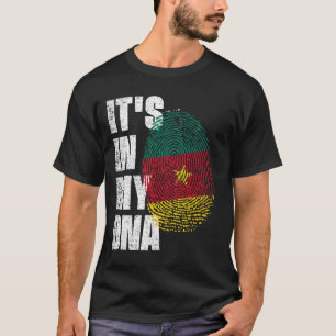 HET IS IN MIJN DNA Cameroon vlag T-shirt