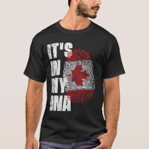 HET IS IN MIJN DNA Canada vlag T-shirt