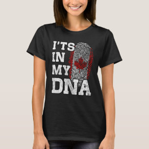 Het is in mijn DNA Canadese vingerafdruk Proud Can T-shirt