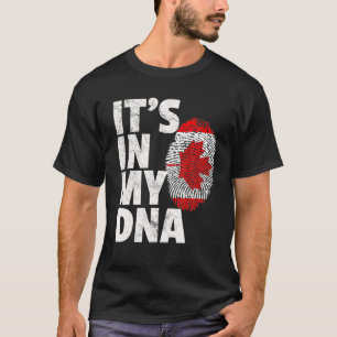HET IS IN MIJN DNA Canadese Vlag Officiële Pride T-shirt