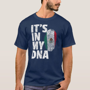 Het is in mijn DNA Cinco de Mayo Mexicaanse vlag M T-shirt