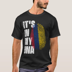 HET IS IN MIJN DNA-Colombia Vlag T-shirt