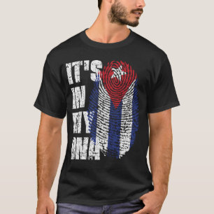 HET IS IN MIJN DNA Cuba Flag Boy Girl Gift T-shirt