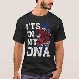 Het is in mijn DNA Cubaanse vingerafdruk Proud Cub T-shirt