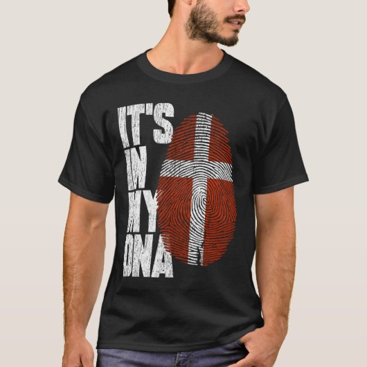 Het is in mijn DNA Deense Shirt Proud Hispanic Gif (Voorkant)
