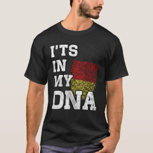 Het is in mijn DNA Duitse vingerafdruk Duitsland F T-shirt