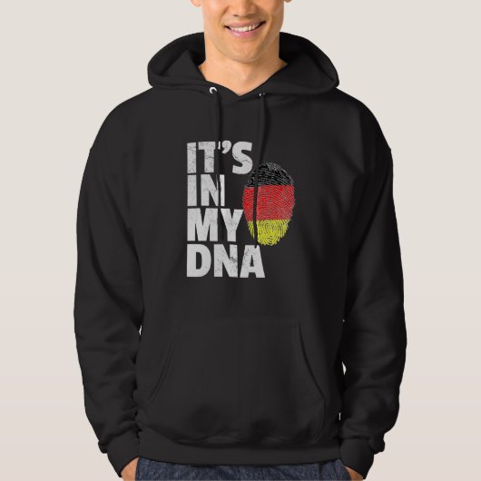Het is in mijn dna-Duitsland de Duitse vlaggepride Hoodie (Voorkant)