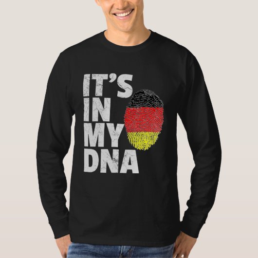 Het is in mijn dna-Duitsland de Duitse vlaggepride T-shirt (Voorkant)