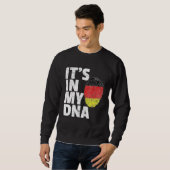 Het is in mijn dna-Duitsland de Duitse vlaggepride Trui (Voorkant volledig)