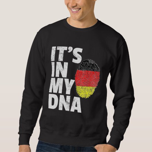 Het is in mijn dna-Duitsland de Duitse vlaggepride Trui (Voorkant)
