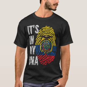 HET IS IN MIJN DNA Ecuador Flag Mannen Kinderen T-shirt