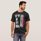 HET IS IN MIJN DNA Egypt Flag Boy Girl Gift T-shirt (Voorkant volledig)