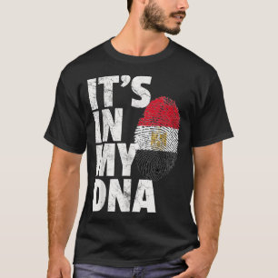 HET IS IN MIJN DNA Egyptische Vlag Mannen Vrouwen  T-shirt