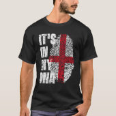 Het is in mijn dna England vlag Engels T-shirt (Voorkant)