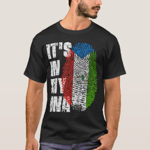 HET IS IN MIJN DNA Equatoriaal-Guinea Flag Boy Gir T-shirt