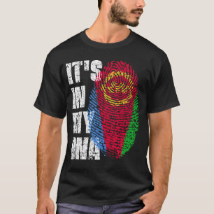 HET IS IN MIJN DNA Eritrea Flag Boy Girl Gift T-shirt