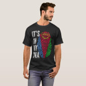 HET IS IN MIJN DNA Eritrea Flag Mannen Vrouwen Kin T-shirt (Voorkant volledig)