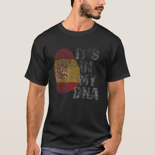 HET IS IN MIJN DNA Espana Spanje National Pride Sp T-shirt (Voorkant)
