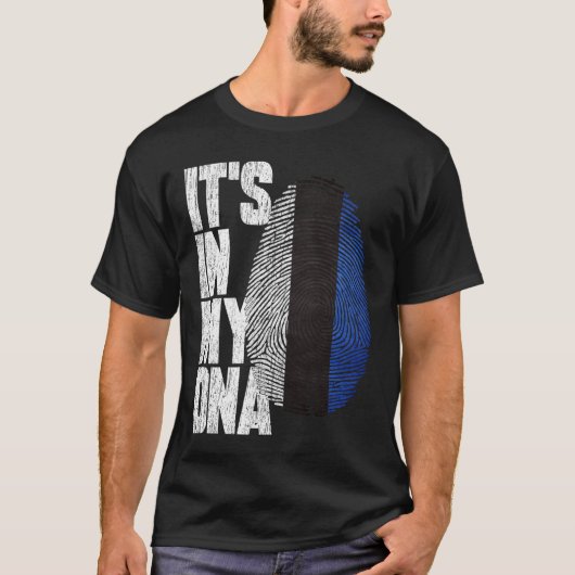 Het is in mijn DNA Estonian Shirt Proud Hispanic G (Voorkant)