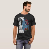 HET IS IN MIJN DNA Fiji Flag T-shirt (Voorkant volledig)