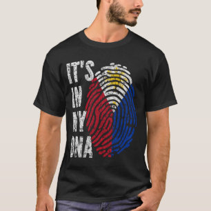 HET IS IN MIJN DNA Filipijnen Vlag Mannen Kinderen T-shirt