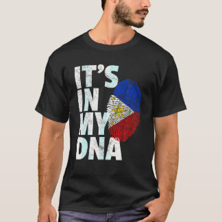 HET IS IN MIJN DNA Filippijnse vlag Nationaal T-shirt