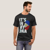HET IS IN MIJN DNA Filippijnse vlag Nationaal T-shirt (Voorkant volledig)