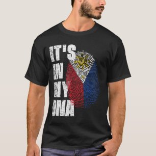 HET IS IN MIJN DNA Filippijnse vlag T-shirt