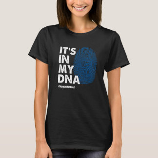 Het is in mijn dna Finland-vlag Finland T-shirt
