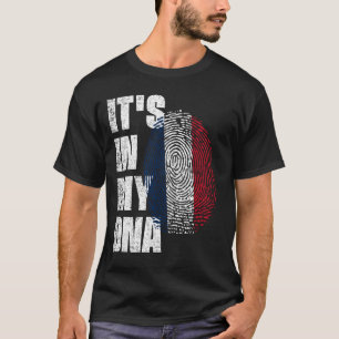 HET IS IN MIJN DNA-Frankrijk vlag T-shirt