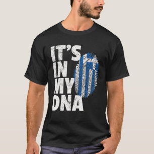 HET IS IN MIJN DNA Grieks-Griekse Vlag Officiële  T-shirt