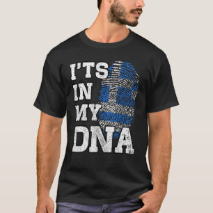 Het is in mijn DNA Griekse vingerafdruk Proud Grie T-shirt