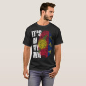 HET IS IN MIJN DNA Guadeloupe Flag Boy Girl Gift T-shirt (Voorkant volledig)