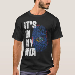 HET IS IN MIJN DNA-Guam vlag T-shirt
