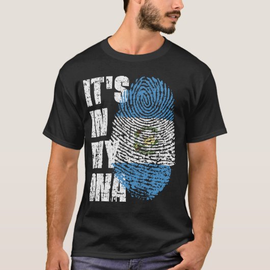 HET IS IN MIJN DNA Guatemala Flag Boy Girl Gift T-shirt (Voorkant)