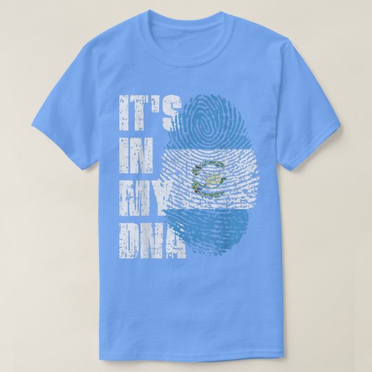 HET IS IN MIJN DNA Guatemala Flag Guatemalaans T-shirt (Design voorkant)