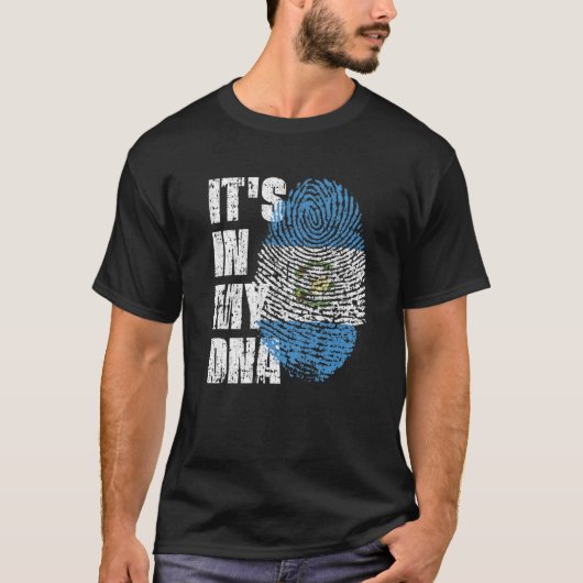 HET IS IN MIJN DNA Guatemala Flag Guatemalaans T-shirt (Voorkant)
