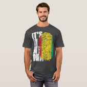 Het is in mijn DNA-Guinese Afrikaanse Cool Flag T-shirt (Voorkant volledig)