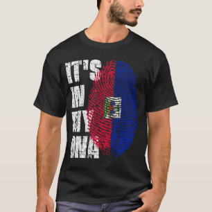 HET IS IN MIJN DNA HAiti Flag Boy Girl Gift T-shirt