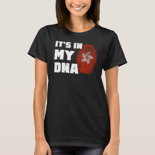 Het is in mijn DNA Hong Kong Flag Fingerprint Mann T-shirt