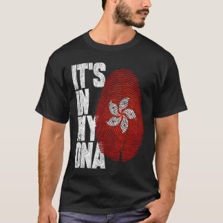 Het is in mijn DNA Hong Kong trotse vlag van Hong T-shirt