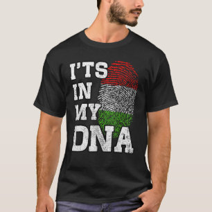 Het is in mijn DNA Hongaarse vingerafdruk Proud Ho T-shirt