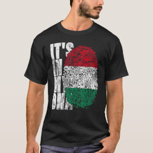 Het is in mijn dna Hongarije grafische kaart voor T-shirt