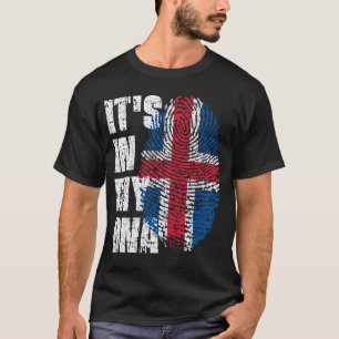 HET IS IN MIJN DNA IJsland Flag Boy Girl Gift T-shirt